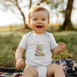 Niedliches Geschenk für Teddy Bären Individuelle N Baby Strampler