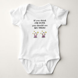 Niedliches Geschenk für Zwillinge, Körperanzug für Baby Strampler