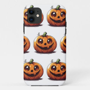 Niedliches, geschnitztes Halloween-Kürbis-Cartoon- Case-Mate iPhone Hülle