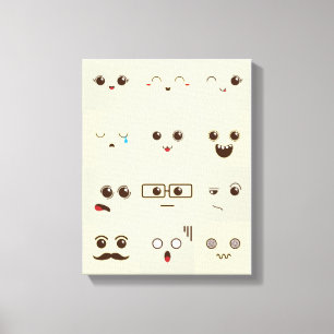 Niedliches Gesicht Leinwanddruck