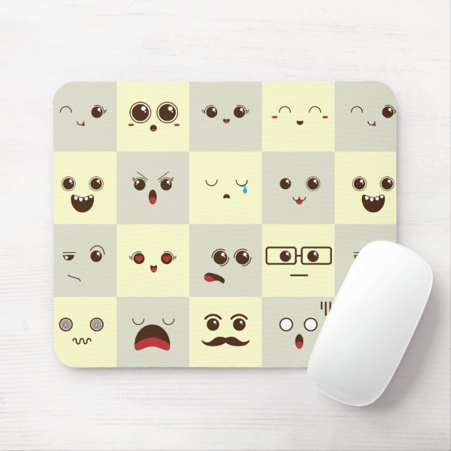 Niedliches Gesicht Mousepad (Mit Mouse)