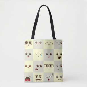 Niedliches Gesicht Tasche