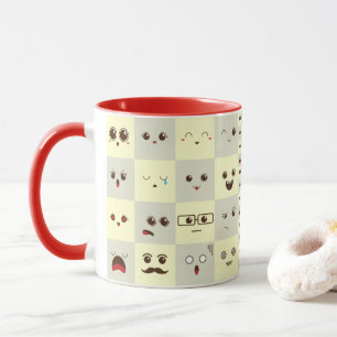 Niedliches Gesicht Tasse