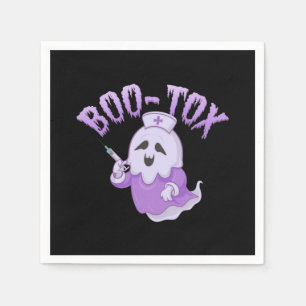 Niedliches Gespenst mit Botox-Injektion Funny Spoo Serviette