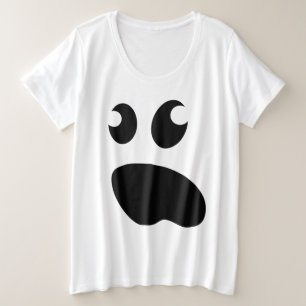 Niedliches gespenstisches Geist Große Größe T-Shirt