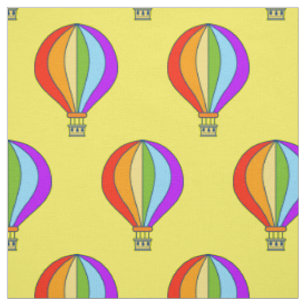 Niedliches Gewebe des Heißluftballon-Kinderzimmer Stoff