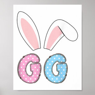 Niedliches Gg Happy Ostersonne Matching Family Out Poster