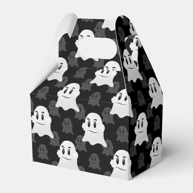 Niedliches Ghost-Blockdesign Geschenkschachtel (Vorderseite)