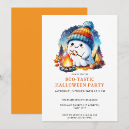 Niedliches Ghost-Boo-Tastisches Halloween-Party Einladung