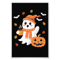 Niedliches Ghost Drink Eiskaffee Halloween