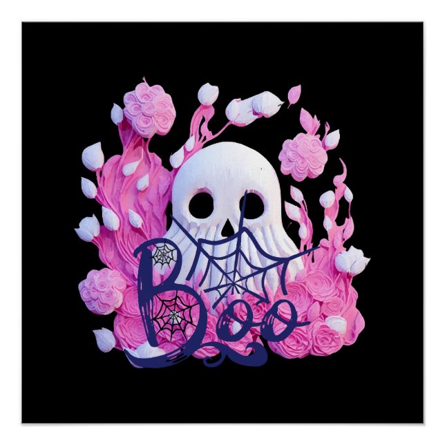 niedliches Ghost Halloween-Boxpack Poster (Vorderseite)