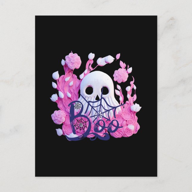 niedliches Ghost Halloween-Boxpack Postkarte (Vorderseite)