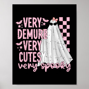 Niedliches Ghost Halloween Sehr unruhig Sehr dünn Poster
