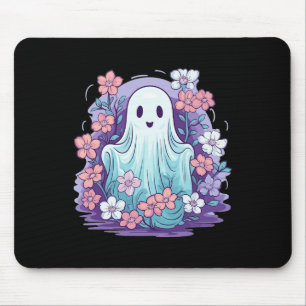 Niedliches Ghost mit Blume Ich kids Ghost Mousepad