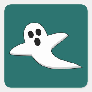 Niedliches Ghost Quadratischer Aufkleber