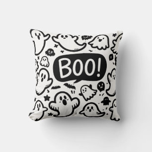 Niedliches Ghosts Halloween-Bootdesign Kissen