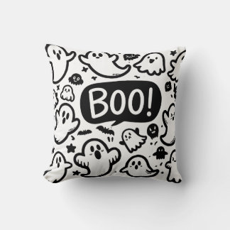Niedliches Ghosts Halloween-Bootdesign Kissen