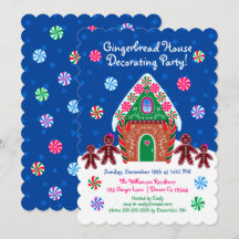 Niedliches Gingerbread Haus Dekorieren Party Weihn