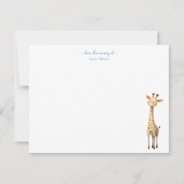 Niedliches Giraffe Baby Kinderzimmer Dankeschön Ka Dankeskarte