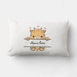 Niedliches Giraffe-Kinderkissen Lendenkissen