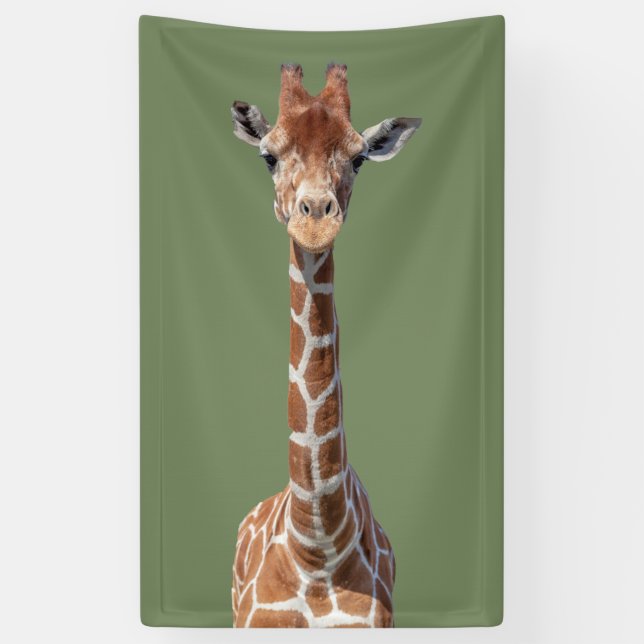 Niedliches Giraffengesicht Banner (Vertikal)