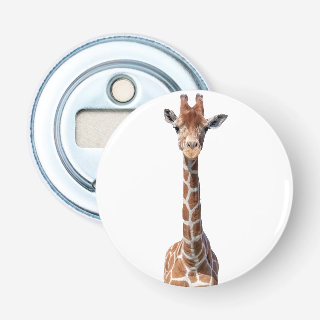 Niedliches Giraffengesicht Flaschenöffner (Vorderseite)