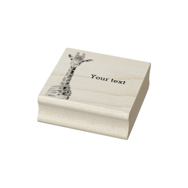Niedliches Giraffengesicht Gummistempel (Stempel)