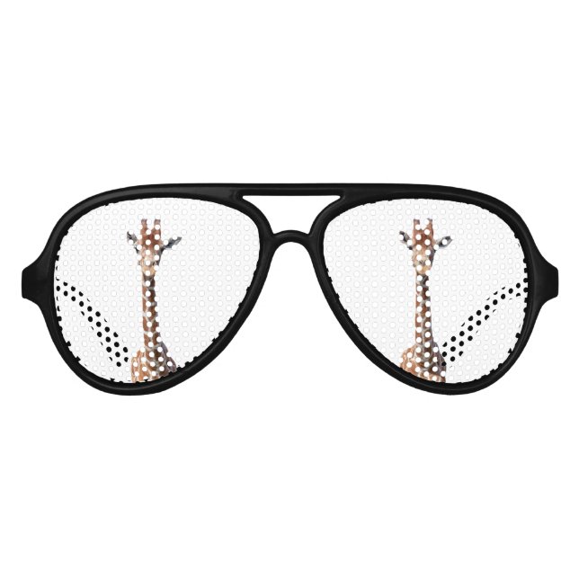 Niedliches Giraffengesicht Partybrille (Vorderseite)