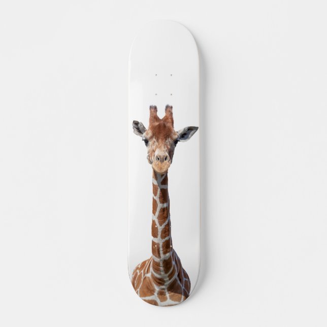 Niedliches Giraffengesicht Skateboard (Vorne)