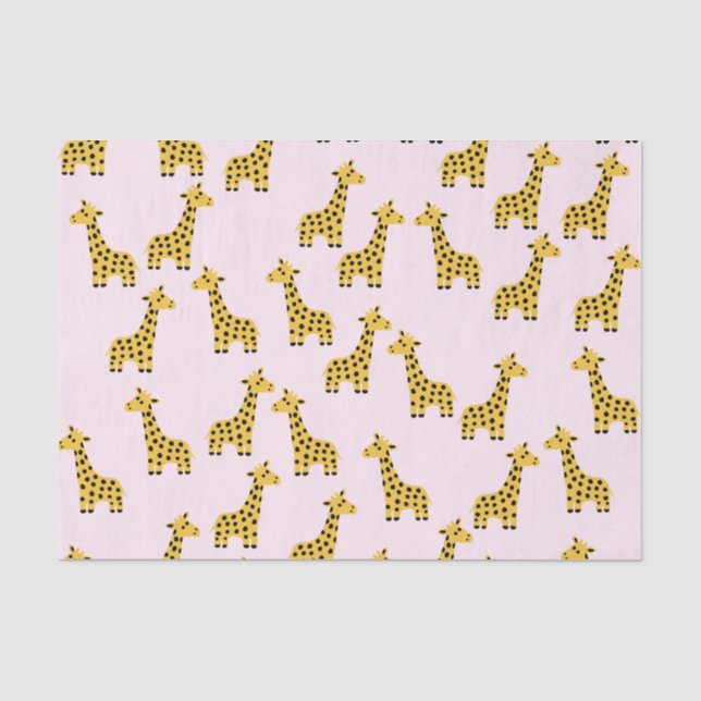 Niedliches Giraffenpapier Seidenpapier (Vorderseite)