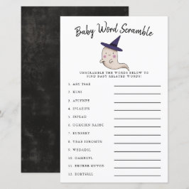 Niedliches Girl Ghost Baby Word Scramble Game