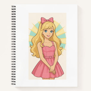 Niedliches Girl-Notebook Notizbuch