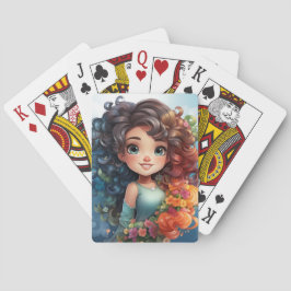 Niedliches Girl-Spielkarten Spielkarten
