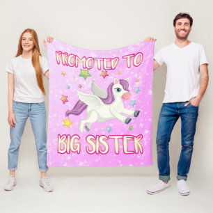 Niedliches Girly Magical Unicorn FÖRDERT ZU Big S Fleecedecke