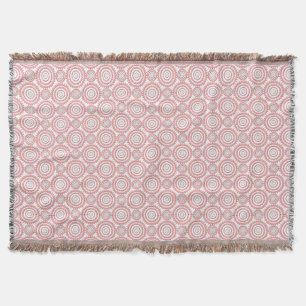 Niedliches Girly-Muster, rosa und weißer geometris Decke
