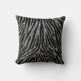 Niedliches Girly silbernes Kissen
