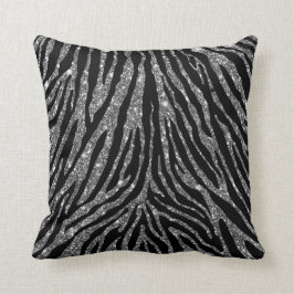 Niedliches Girly silbernes Kissen