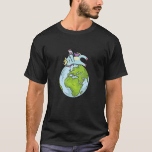 Niedliches Girly Unicorn Animal Protect Planet Ear T-Shirt