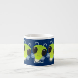 Niedliches Glow Bug Firefrefly Cartoon Illustratio Espressotasse