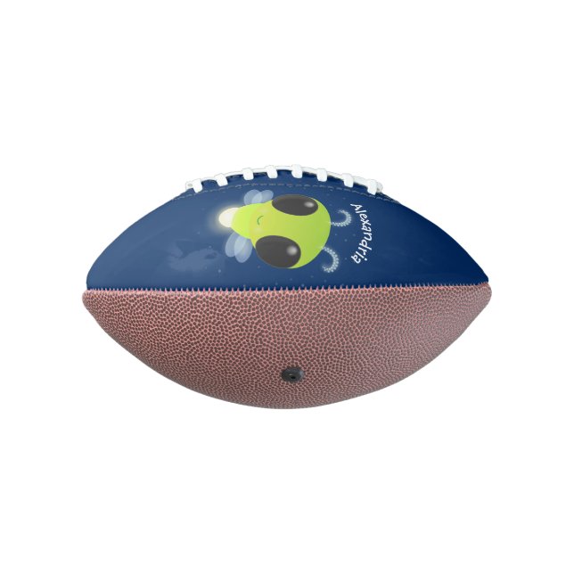 Niedliches Glow Bug Firefrefly Cartoon Illustratio Football (Gedreht 270)