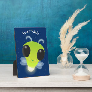 Niedliches Glow Bug Firefrefly Cartoon Illustratio Fotoplatte