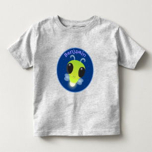 Niedliches Glow Bug Firefrefly Cartoon Illustratio Kleinkind T-shirt