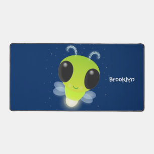 Niedliches Glow Bug Firefrefly Cartoon Illustratio Schreibtischunterlage