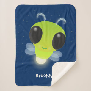 Niedliches Glow Bug Firefrefly Cartoon Illustratio Sherpadecke