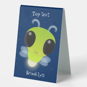 Niedliches Glow Bug Firefrefly Cartoon Illustratio Tischaufsteller