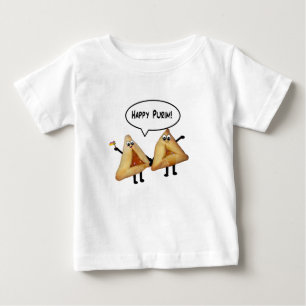 Niedliches glückliches Purim Hamantaschen Baby T-shirt