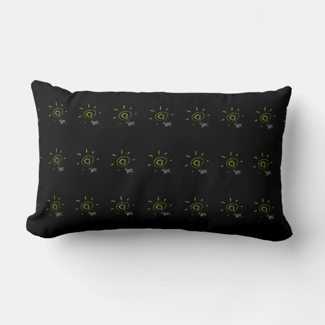 Niedliches Glühbirnkissen Lendenkissen (Vorderseite)