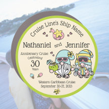 Niedliches Gnome Couple Jubiläum Cruise Door Magne