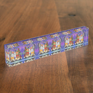 Niedliches Gnome Weihnachtsgeschenk Zubehör Namensplakette