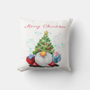 Niedliches Gnome Weihnachtskissen Kissen